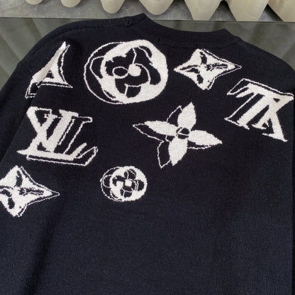 1126 New casual crewneck sweater with full print