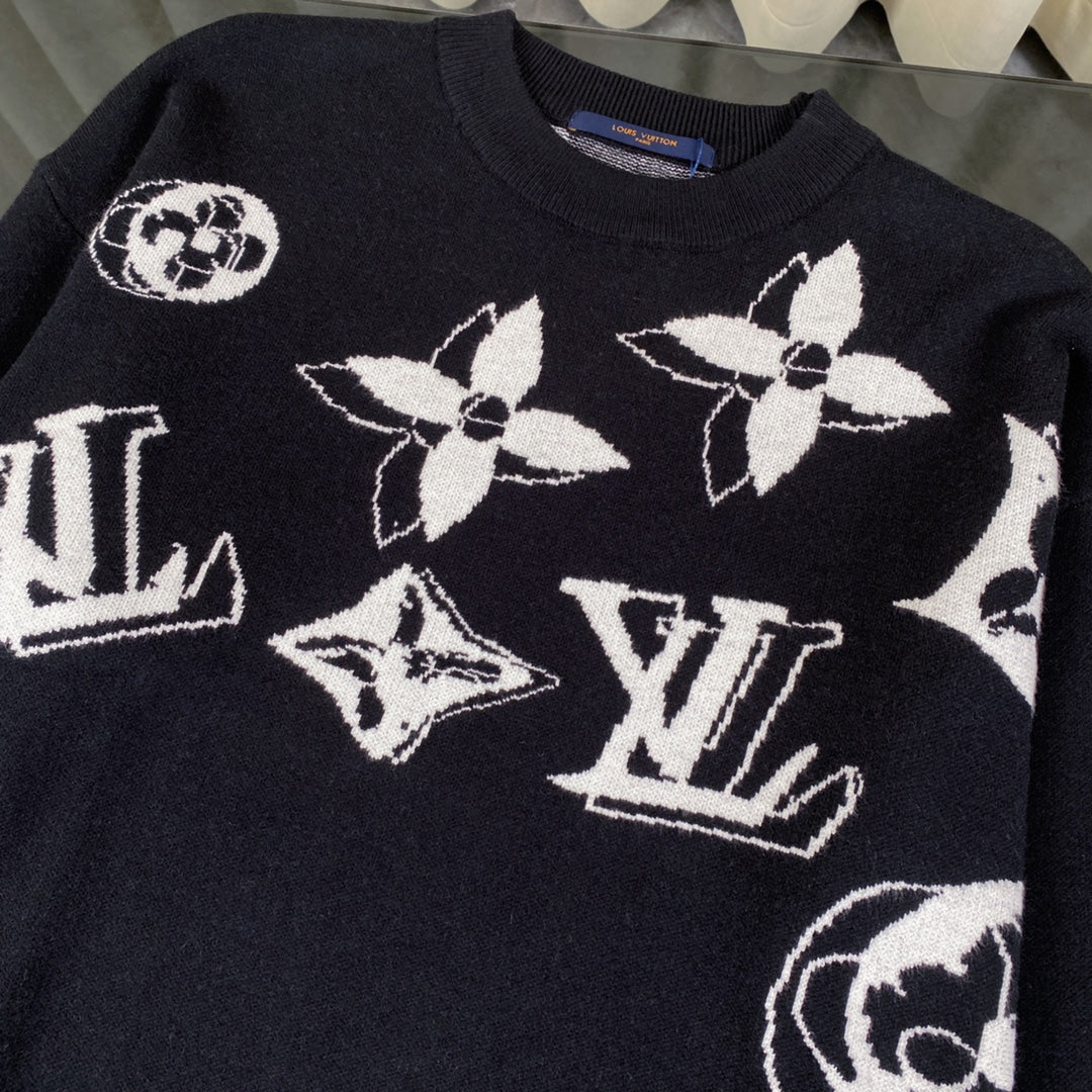 1126 New casual crewneck sweater with full print