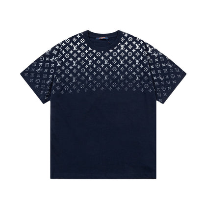 1203 New full print gradient T-shirt
