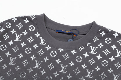 1203 New full print gradient T-shirt