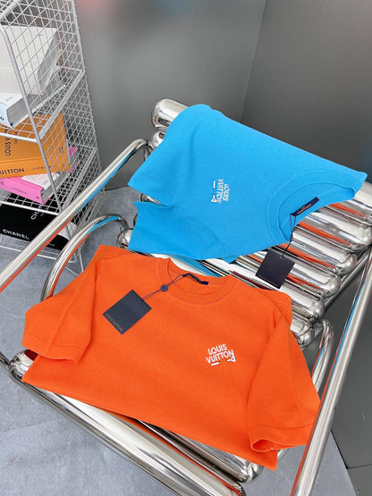 1203 New high quality pin 🧷 short sleeve knit T-shirt