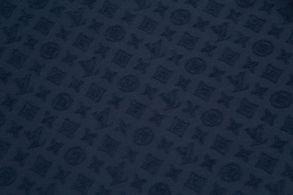 1211 New flocking jacquard towel embroidered T-shirt