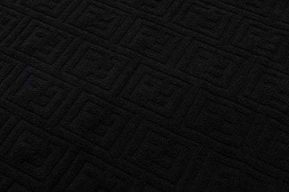 1211 New flocking jacquard towel embroidered T-shirt