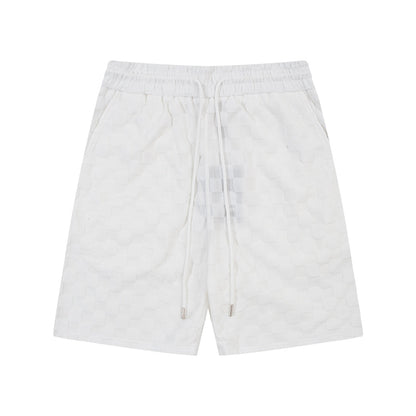 1211 New plaid jacquard towel shorts