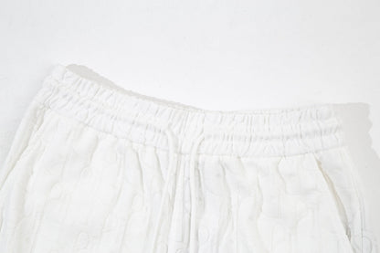 1211 New plaid jacquard towel shorts
