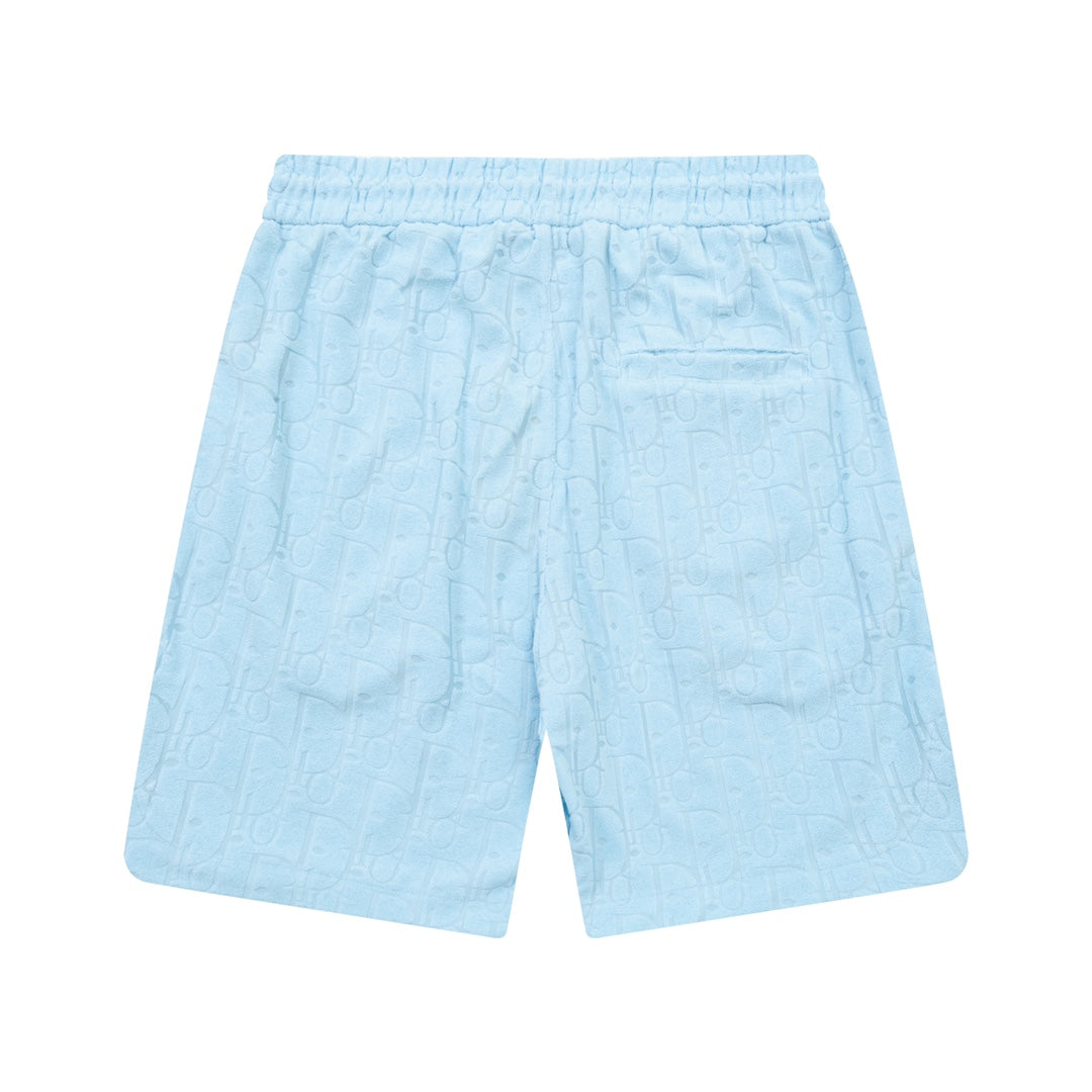 1211 New plaid jacquard towel shorts