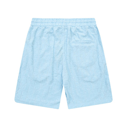 1211 New plaid jacquard towel shorts