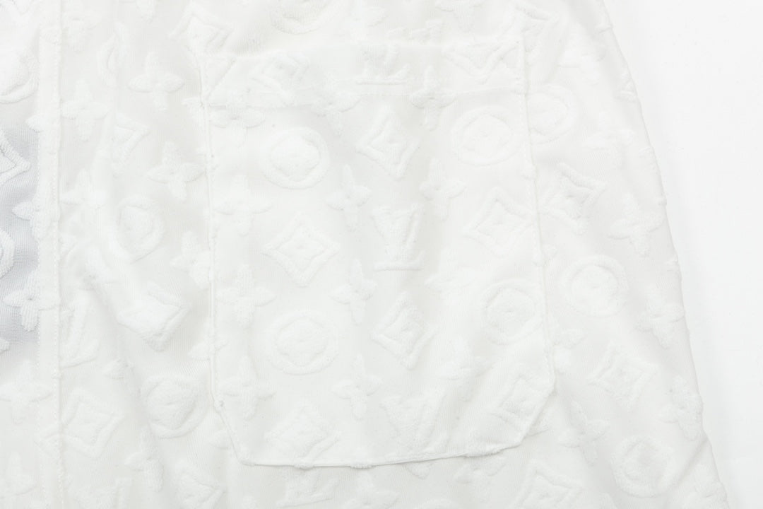 1211 New plaid jacquard towel shorts