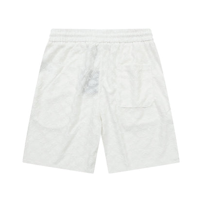 1211 New plaid jacquard towel shorts