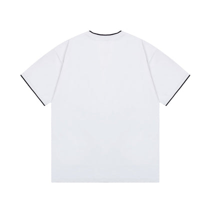 1211 New printed patchwork T-shirt