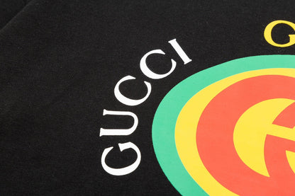 1211 New hand sleeve color matching printed T-shirt