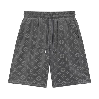 250212 New soft jacquard velvet shorts