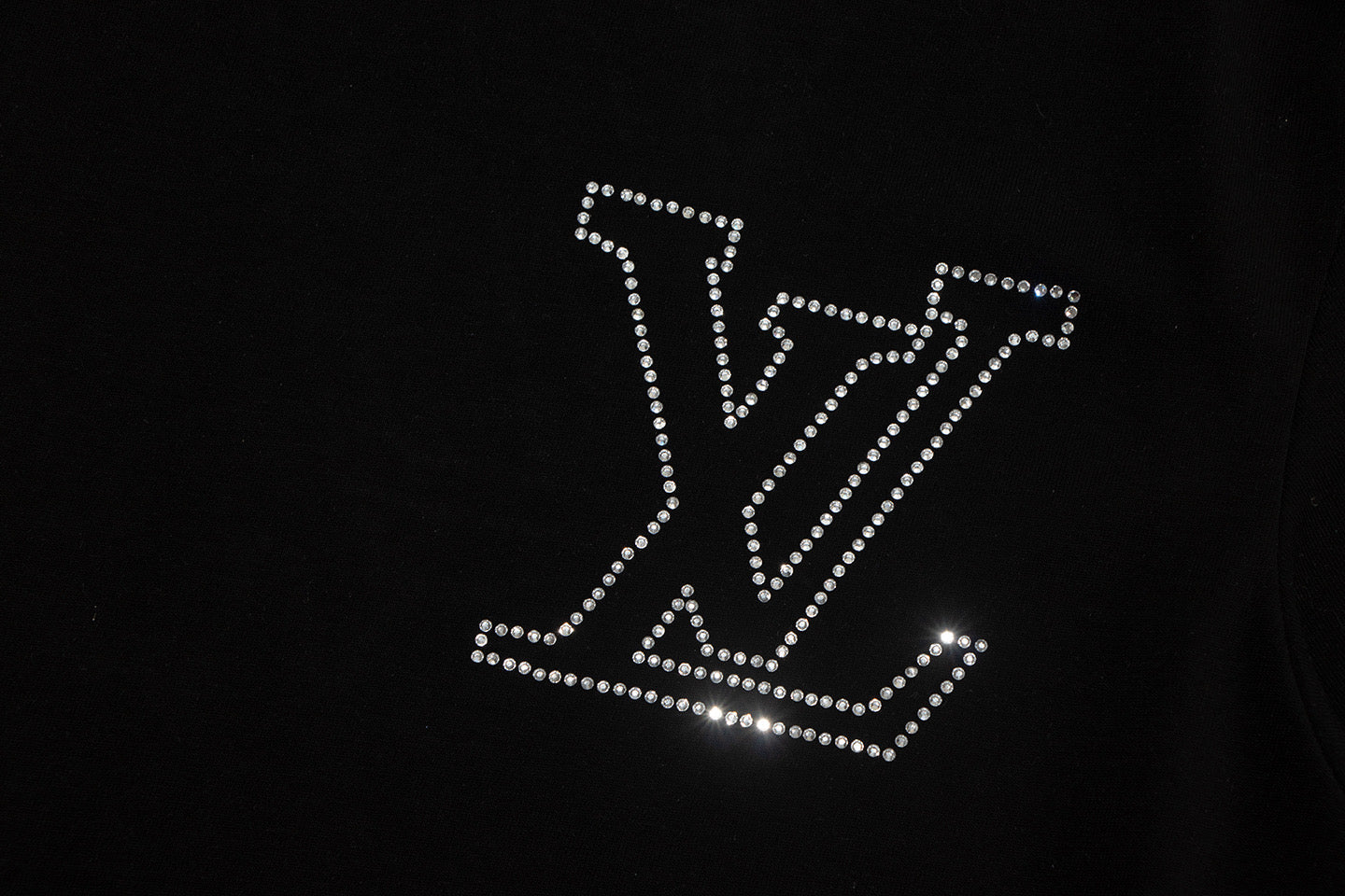 250212 New high quality sparkly diamond T-shirt