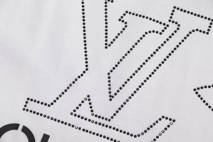 250212 New high quality sparkly diamond T-shirt