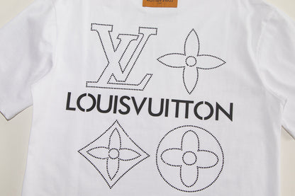250212 New high quality sparkly diamond T-shirt