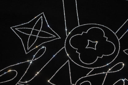 250212 New high quality sparkly diamond T-shirt