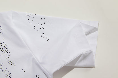 250212 New high quality sparkly diamond T-shirt
