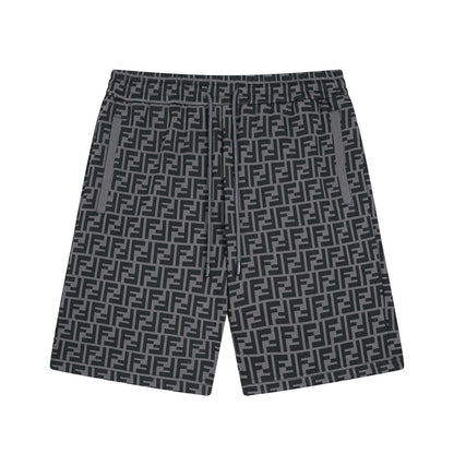250212 High quality classic print knit shorts