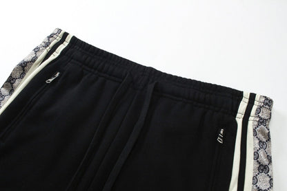 250212 Classic ribbon patchwork knitted cotton shorts