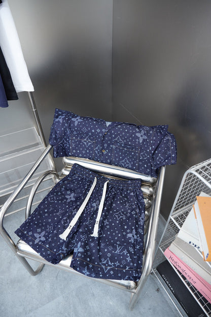 250325 New high quality dark print shorts