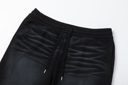 250404 New high-quality inkjet pleated embroidered shorts