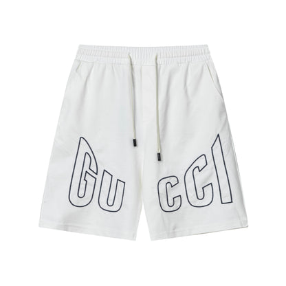 250404 New high-quality simply embroidered knitted shorts