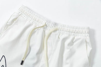 250404 New high-quality simply embroidered knitted shorts