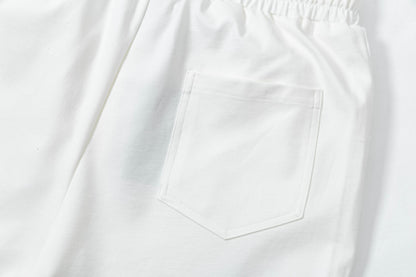 250404 New high-quality simply embroidered knitted shorts