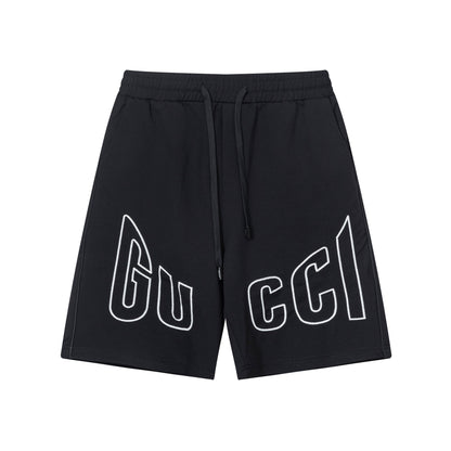 250404 New high-quality simply embroidered knitted shorts