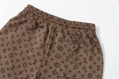 250404 New high-quality full-print jacquard knitted shorts
