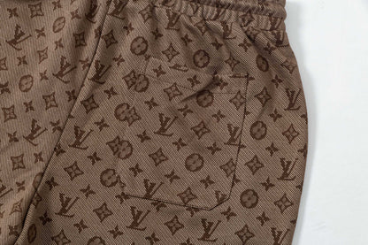 250404 New high-quality full-print jacquard knitted shorts