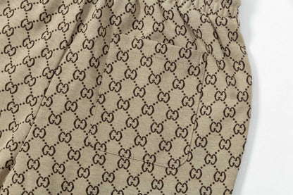 250404 New high-quality full-print jacquard knitted shorts