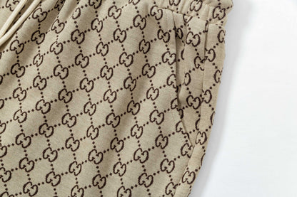 250404 New high-quality full-print jacquard knitted shorts
