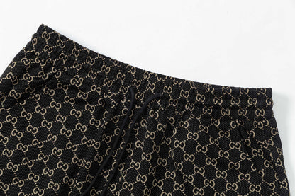 250404 New high-quality full-print jacquard knitted shorts