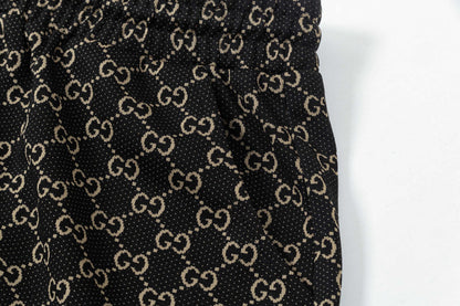 250404 New high-quality full-print jacquard knitted shorts