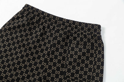 250404 New high-quality full-print jacquard knitted shorts