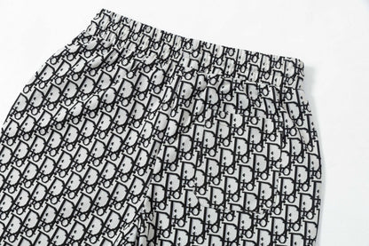 250404 New high-quality full-print jacquard knitted shorts