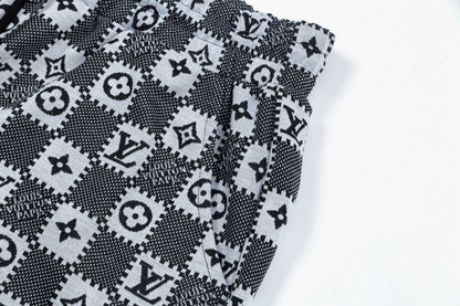250404 New high-quality jacquard fabric knitted shorts