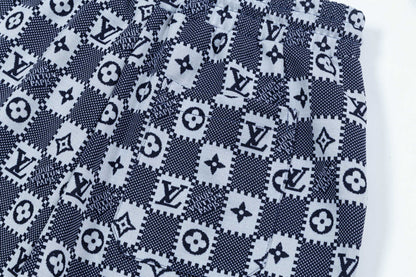 250404 New high-quality jacquard fabric knitted shorts