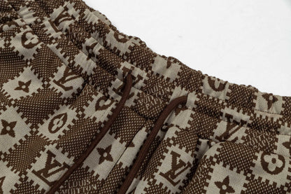 250404 New high-quality jacquard fabric knitted shorts