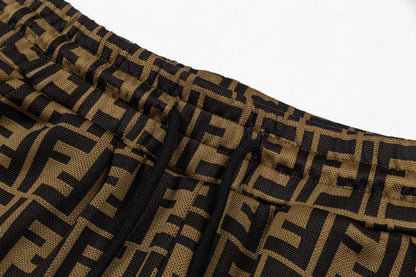 250404 New high-quality jacquard fabric knitted shorts