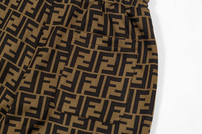 250404 New high-quality jacquard fabric knitted shorts