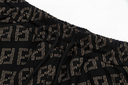 250404 New high-quality jacquard fabric knitted shorts