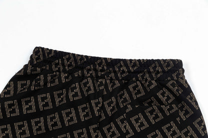 250404 New high-quality jacquard fabric knitted shorts