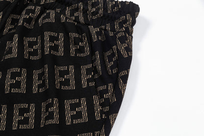 250404 New high-quality jacquard fabric knitted shorts