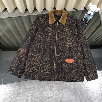 250404 New high-quality heavy industry retro jacket coat