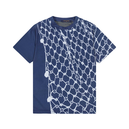 250404 New high-quality mesh printed T-shirt