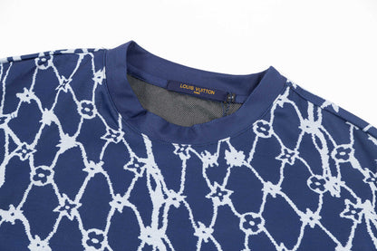 250404 New high-quality mesh printed T-shirt