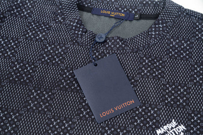250404 New high-quality checkered style T-shirt