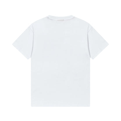 250404 New high-quality collar embroidered T-shirt